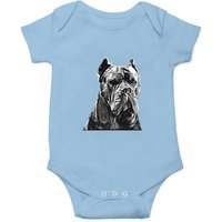 Cane Corso Italian Mastiff Black & White Baby Onesie