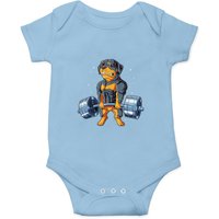 Rottweiler Weightlifting Baby Onesie