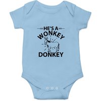 He's A Wonkey Donkey Onesie in Vintage Orange