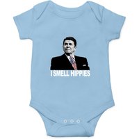 Patriotic Legend Ronald Reagan I Smell Hippies Onesie