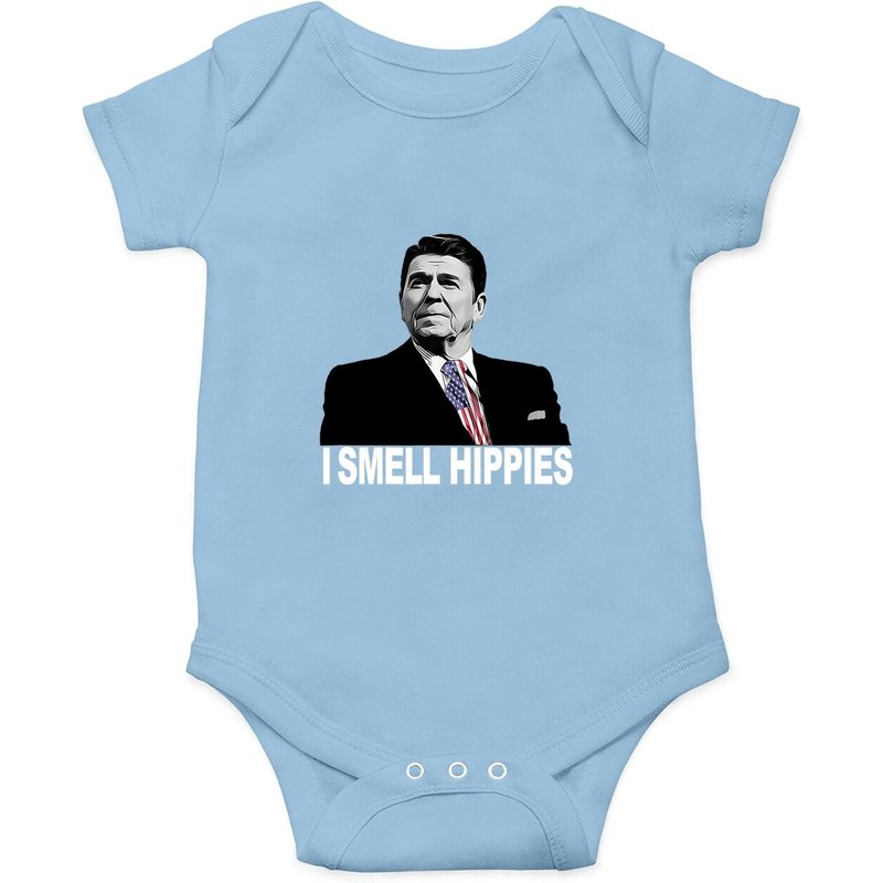 Body Patriotic Legend Ronald Reagan I Smell Hippies — Bodys bébé