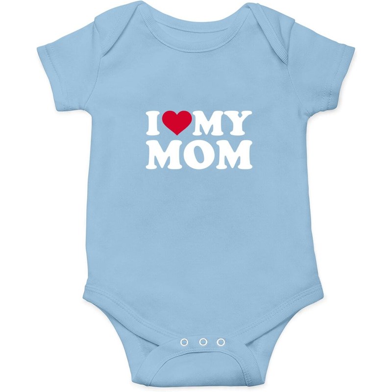 I Love My Mom Baby Onesie — Baby Onesies