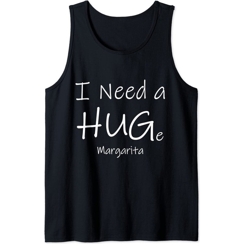 Débardeur I Need A Hug pour hommes en noir
