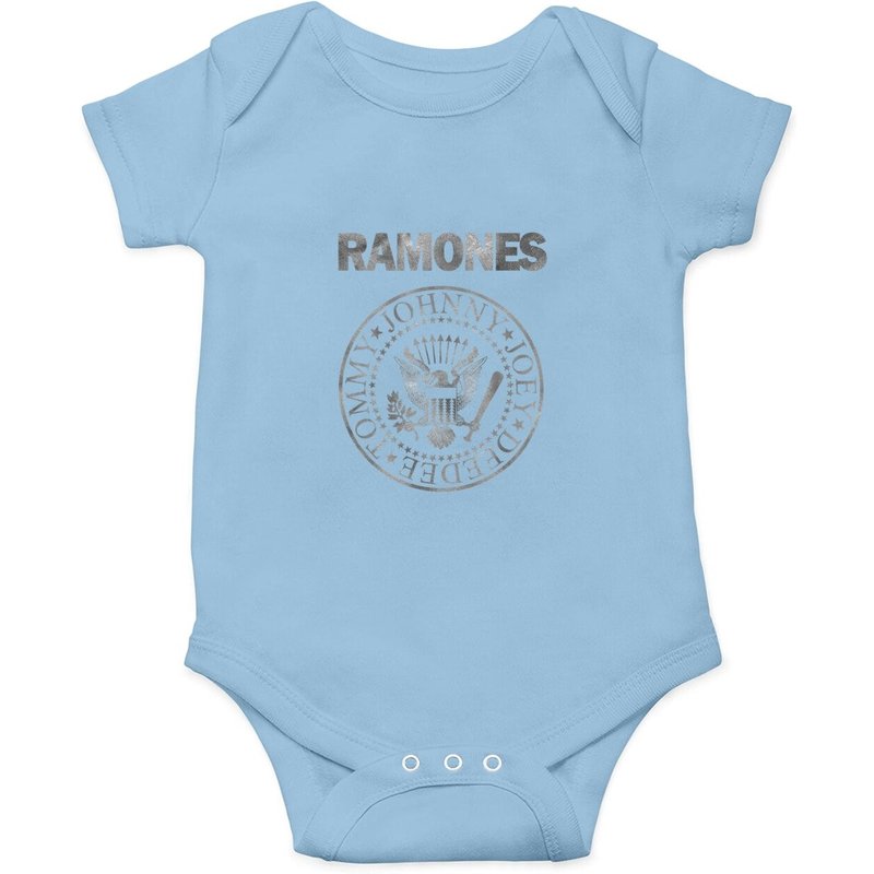 Ramones Distressed Seal Boyfriend Onesie — Bodys bébé