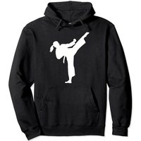 Karate Girl Unisex Hoodie in Black — Mens Hoodies