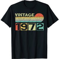 T-shirt Vintage 1972 Cadeau d'anniversaire 51 ans pour hommes