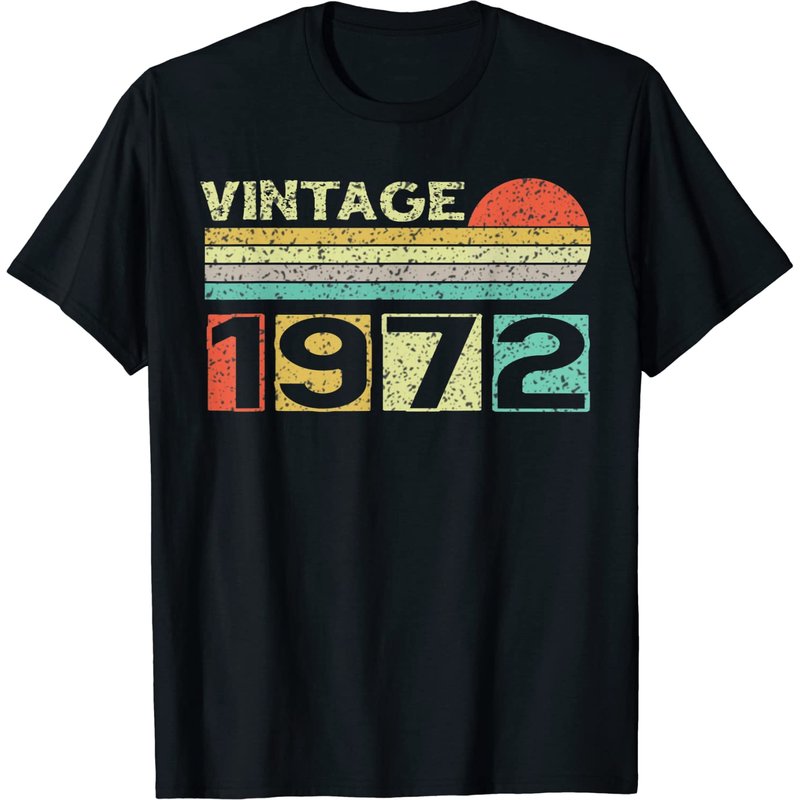 T-shirt Vintage 1972 Cadeau d'anniversaire 51 ans pour hommes — T-shirts pour hommes