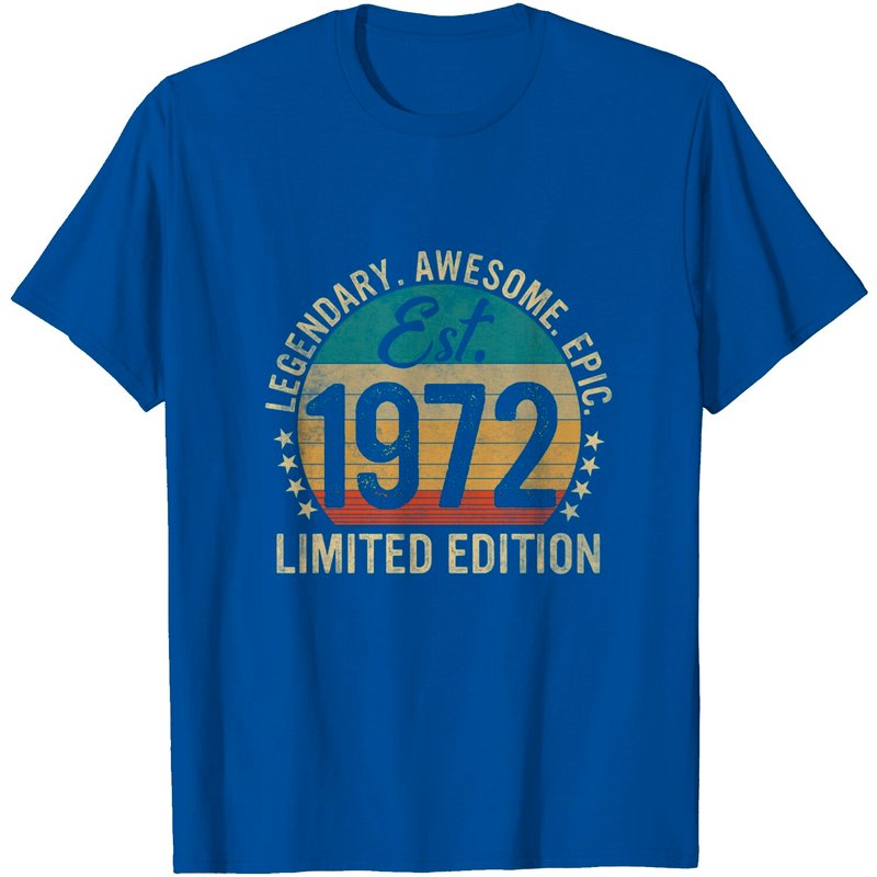 T-shirt Est. 1972 Vintage 51e anniversaire pour hommes — T-shirts pour hommes
