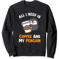 Coffee And My Penguin Sea Bird King Emperor Penguin Sweatshirt — Sweats à capuche pour hommes