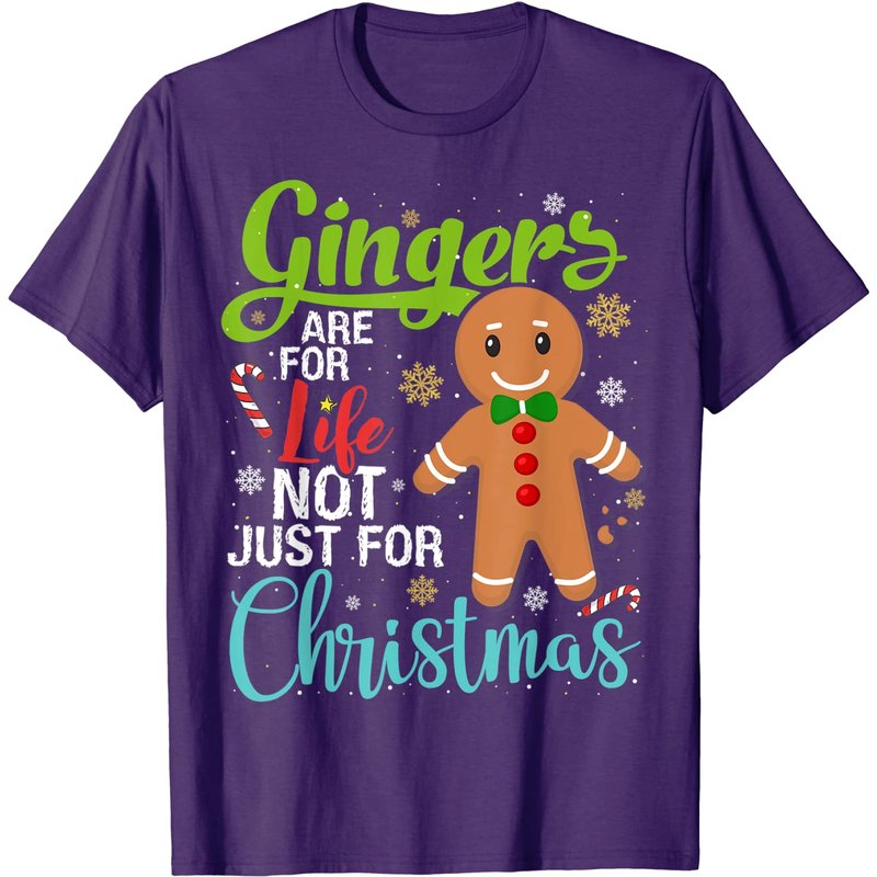 Les Gingers sont pour la vie, pas seulement pour Noël T-shirt en pain d'épice — T-shirts pour hommes