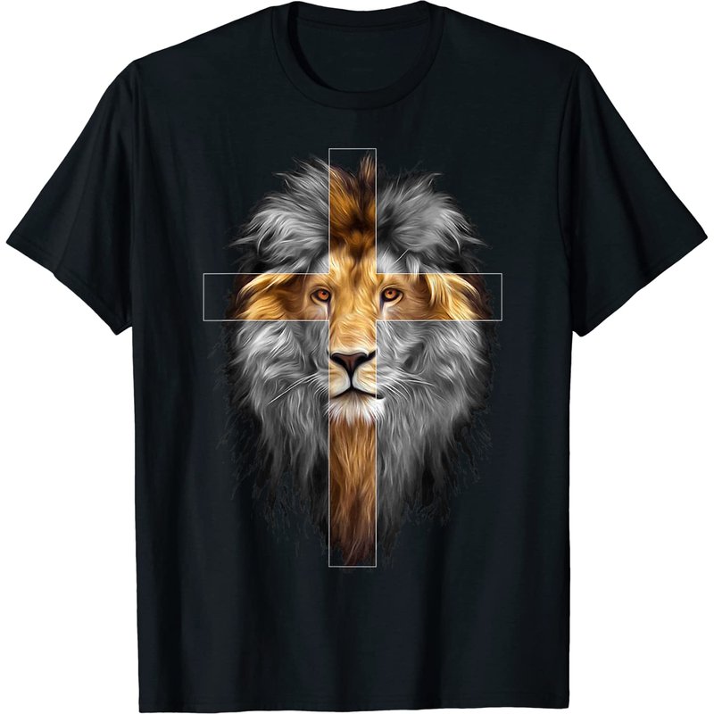 T-shirt Jésus Lion de Juda pour hommes — T-shirts pour hommes