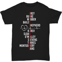 T-shirt Noir Greys Anatomy pour Hommes — T-shirts pour hommes