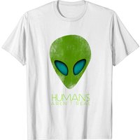 Alien Funny Humans Aren't Real UFO Gift T-Shirt for Men — Mens T Shirts