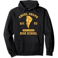 Haut à capuchon Power Rangers Angel Grove High School avec logo jaune — Sweats à capuche pour hommes