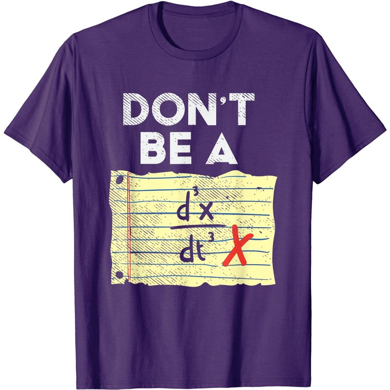 Ne Soyez Pas Un D3x/Dt3, Ne Soyez Pas Un Imbécile T-Shirt Mathématique — T-shirts pour hommes