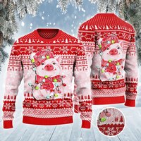 Pull de Noël 3D Moche Pig pour Enfants