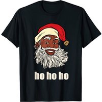 T-shirt de Noël Santa Afro-Américain pour hommes — T-shirts pour hommes