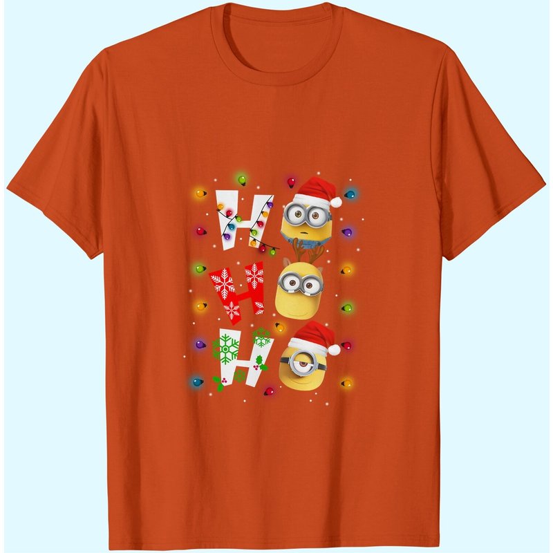 T-shirts de Noël Minions pour hommes avec Bob et ses amis — T-shirts pour hommes