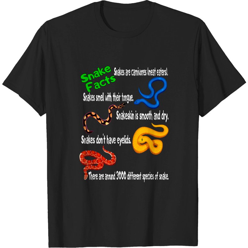 T-shirt Citations de Serpents pour Hommes en Noir — T-shirts pour hommes