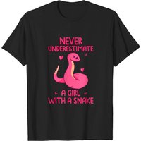 Snakes Quotes T-shirt for Men - Never Underestimate a Girl — Mens T Shirts