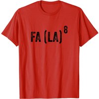 Math Christmas T-Shirt with Fa La La Design for Men