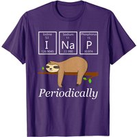 Funny Science Sloth Shirt - Nap Periodically for Sloth Lovers — Mens T Shirts