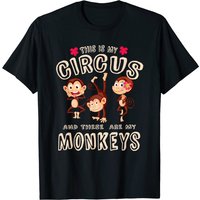 T-shirt Monkey Ceci est mon cirque et voici mes singes pour hommes — T-shirts pour hommes