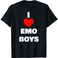 Emo Boy Meme T-Shirts for Men - I Love Emo Boys