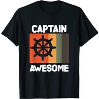 Sailing T-Shirts Captain Awesome for Men