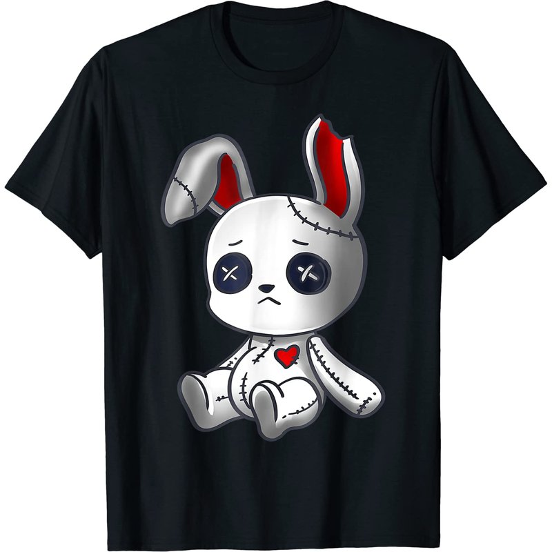 Evil Bunny Men's T-Shirts in Black