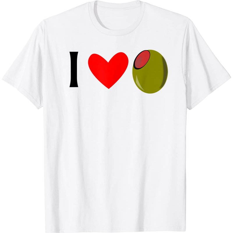 T-shirt Love And Olives I Love Olives pour hommes — T-shirts pour hommes