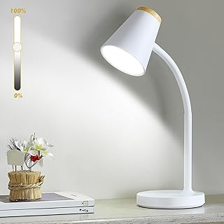Lampe de bureau LED avec variation tactile et col de cygne flexible — Lampe de bureau menée
