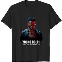T-Shirt Noir pour Hommes Young Dolph