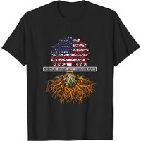 T-shirt Américain avec Racines Cherokee Tribe Amérindien — T-shirts pour hommes