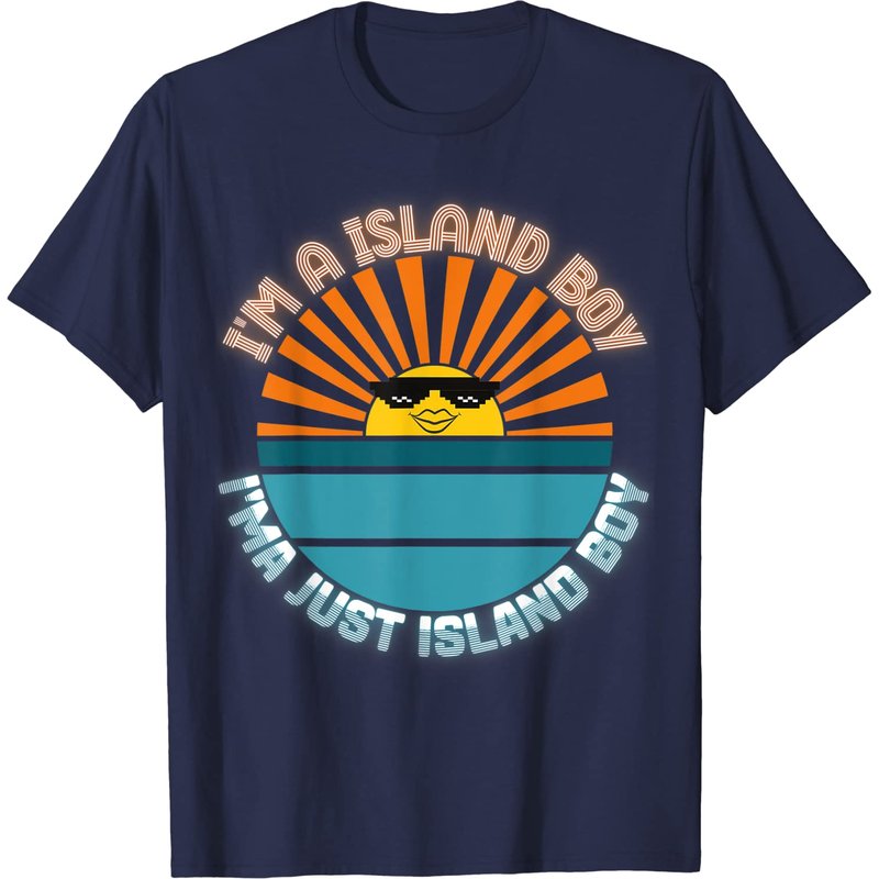 T-shirt Mème I'm An Island Boy Just Island Boi des Caraïbes pour hommes — T-shirts pour hommes