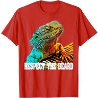 T-shirt Respect The Beard Bearded Dragon pour hommes