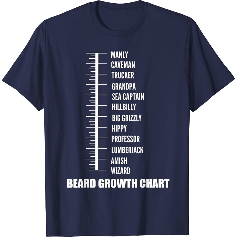 T-shirt avec graphique de croissance de barbe pour hommes — T-shirts pour hommes