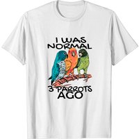 T-shirt I Was Normal 3 Parrot Ago Cockatiel pour hommes