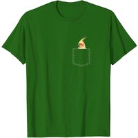 T-shirt mignon Cockatiel pour hommes - T-shirt drôle avec poche de perroquet