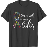 T-shirt Cancer Sucks pour hommes en plusieurs couleurs