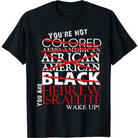 T-shirts pour hommes Hébreux Israélites en noir — T-shirts pour hommes