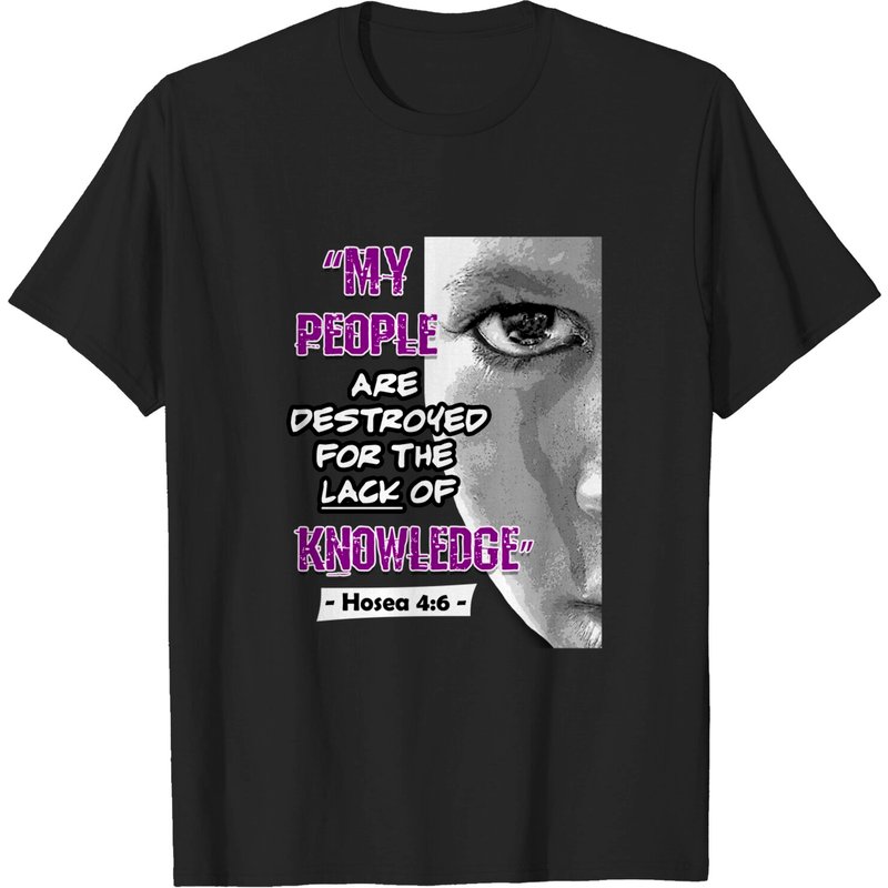 T-Shirts Hébreux Israélites pour Hommes en Noir