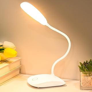 Lampe de Bureau Alimentée par Batterie avec 3 Modes de Couleur et Contrôle Tactile