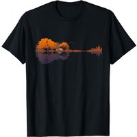 T-shirt Guitar Lover avec Reflets de Lac pour Hommes