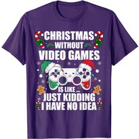 T-shirt de Noël sans jeux vidéo pour hommes — T-shirts pour hommes