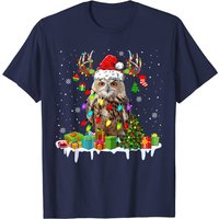 T-shirt Noël Hibou Santa Renne pour hommes