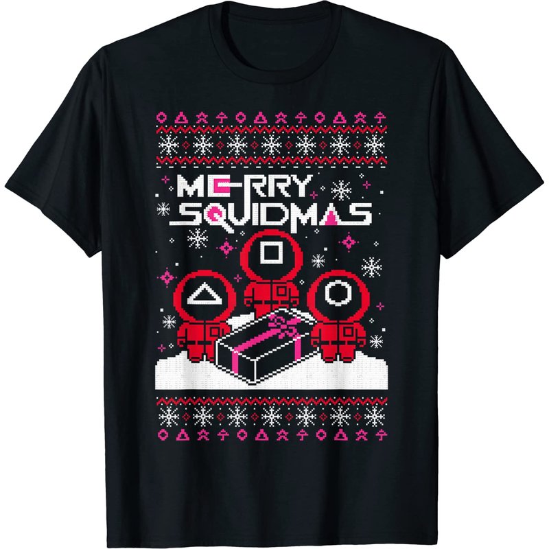 T-shirt de Noël Merry Squidmas pour hommes — T-shirts pour hommes