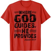 T-shirt chrétien God Provides pour hommes