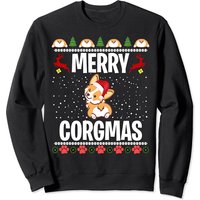 Chandail de Noël Corgi Moche Corgmas Santa Corgi