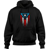Hoodie à capuche dégradé de la drapeau portoricain Boricua — Sweats à capuche pour hommes